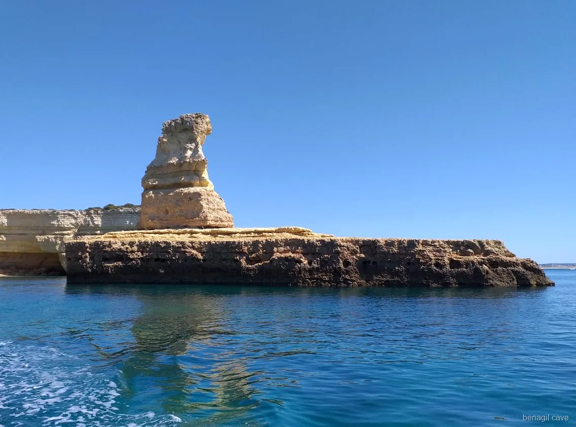 Catamaran deck seating on the Albufeira to Benagil Cave tour