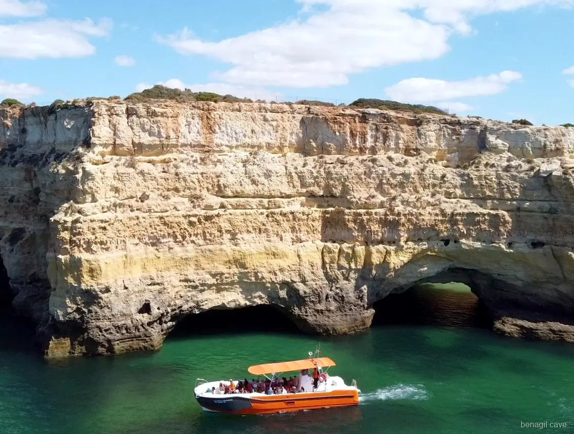 Guaranteed individual seating on the Benagil Cave dolphin and boat tour