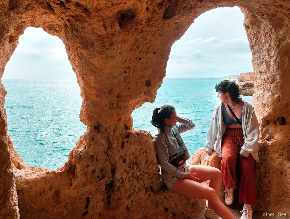 Benagil Cave viewpoint from above on the Faro land tour